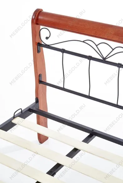 Кровать Halmar VERONICA 90 (черешня античная/черный) | изображение 5