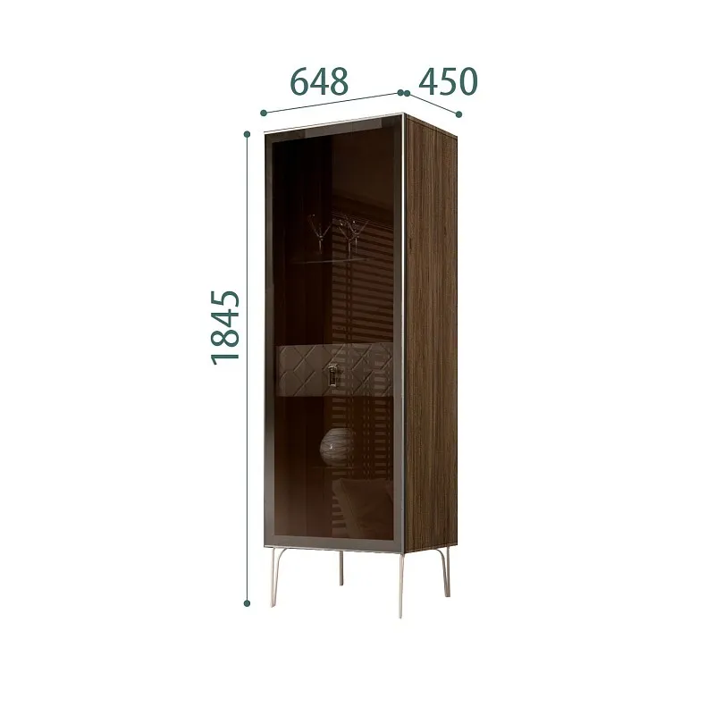 Витрина Bogemia Woodline Fa (Ваниль/Хром) БМВ1-1С