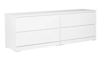 МАЛЬМ / VARMA Комод ИКЕА / IKEA 4D, 160x54x40, пигмент, белый