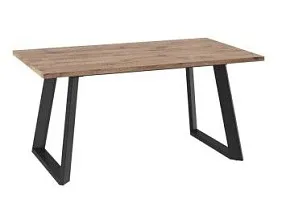 Стол раздвижной Napoli Lux (R)-160 (Дуб велингтон/Чёрный) 160(205)х90