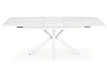 Стол обеденный Halmar VIVALDI 160 раскладной (белый мрамор/белый) | изображение 4