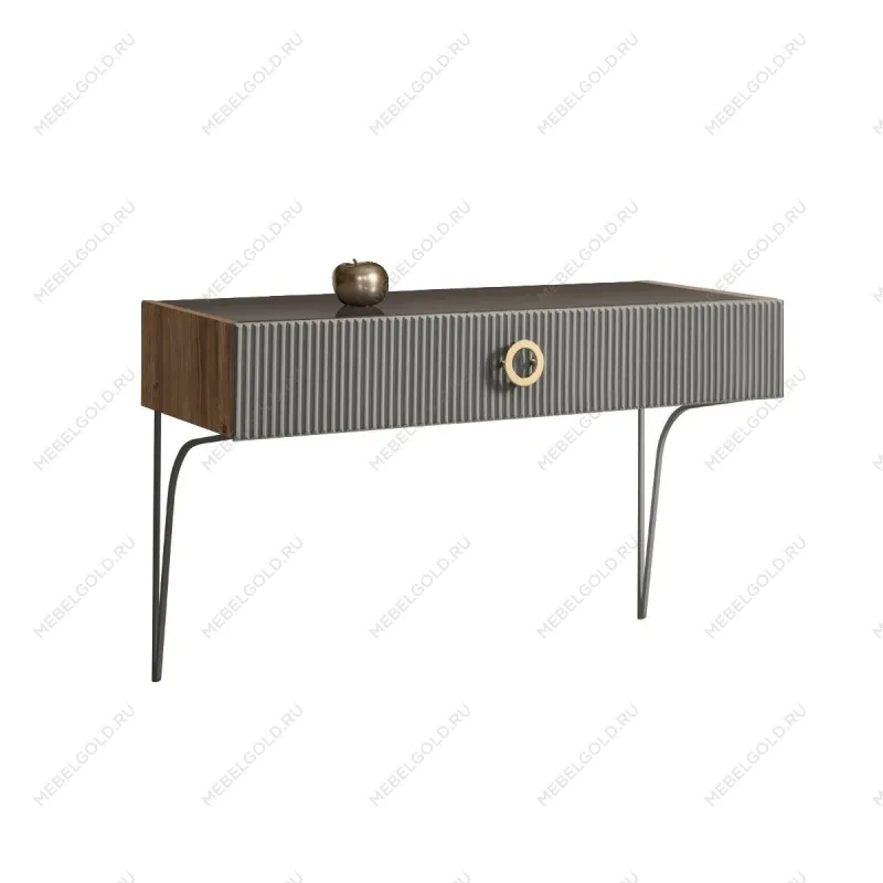 Стол туалетный Bogemia Woodline Fi (Серый) (Lakobel/Золото) БМСТ-1