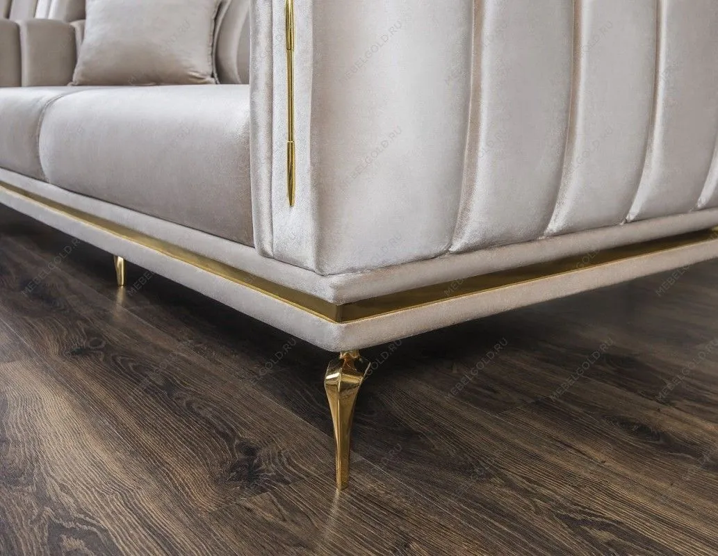 Диван Замира 3х местный бежевый | изображение 9