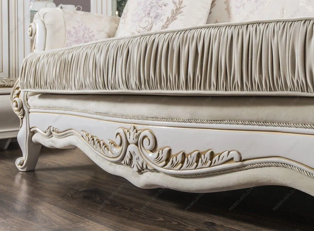 Диван Алсу 3х местный белый глянец | изображение 5