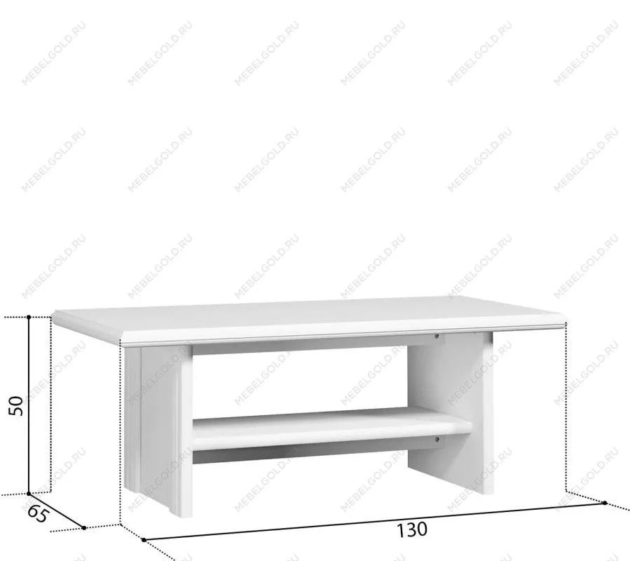 Стол журнальный Кентаки LAW белый | изображение 3