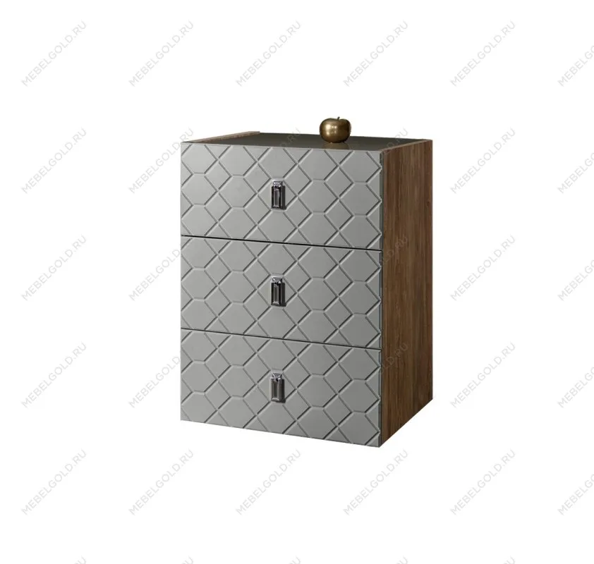 Комод Bogemia Woodline Fly Fa (Серый) (Lakobel/Хром) БМКМ-1
