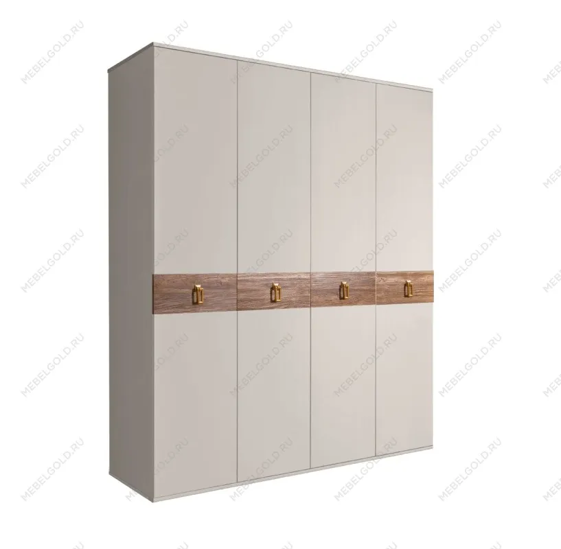 Шкаф 4-х дв. Bogemia Wood Fa (Шелк/Золото) БМШ2/4(Wo)