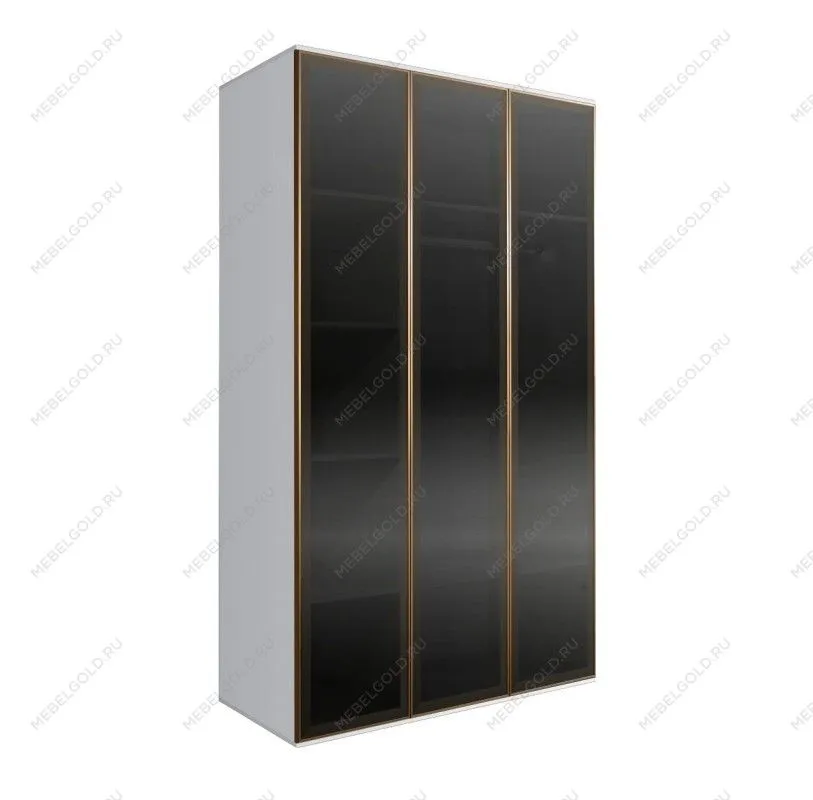 Шкаф 3-х дверный Bogemia Air (Белый/Золото) БМШ2/3(3)