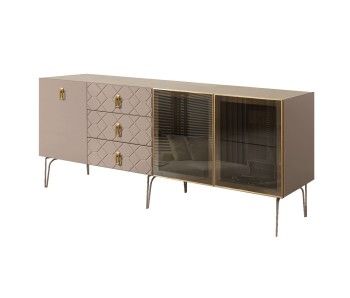 Комод 2.1м Bogemia Farfalle (Мокка) (Novabuk/Золото) БМКМ-5(Fa)[5][10]