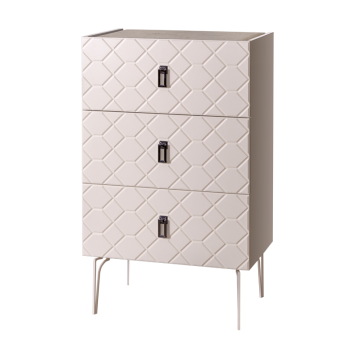 Комод Bogemia Farfalle (Слоновая кость) (Lakobel/Черный) БМКМ-1(Fa)