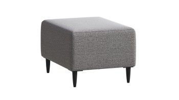 Пуф Киркас светло-серый, рогожка - Выставка Лобня