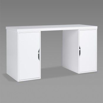 ИНГАР 2/ДВ/ДВ стол письменный 140x75x55, белый