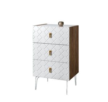 Комод Bogemia Woodline Fa (Белый) (Lakobel/Золото) БМКМ-1