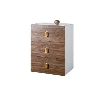 Комод Bogemia Fly Wood Fa (Белый) (Lakobel/Золото) БМКМ-1