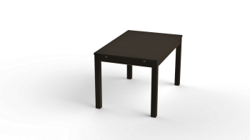 ВАРДИГ стол обеденный раскладной ИКЕА / IKEA М 120(180)x80 шпон, ясень черный