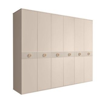 Шкаф 6-ти дв. Bogemia Fillini (Ваниль/Золото) БМШ2/6(Fi)