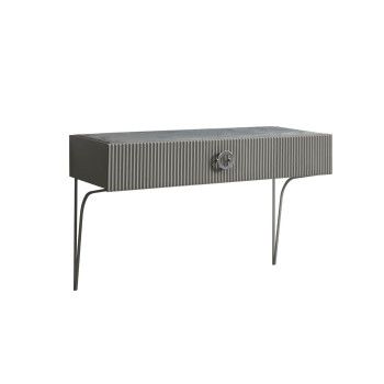 Стол туалетный (консоль) Bogemia Fillini (Серый) (Novabuk/Хром) БМСТ-1(FI)