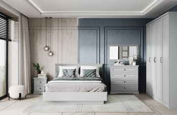 Спальня Валенсия серый 2