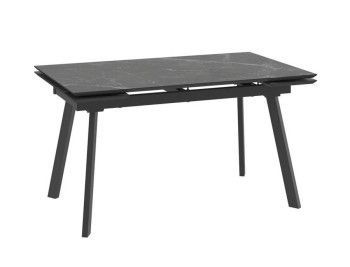 Стол с керамическим покрытием Chelsy (F)-140 (STONE BLACK ST CER/Черный)140(30+30)х85