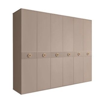 Шкаф 6-ти дв. Bogemia Fillini (Мокка/Золото) БМШ2/6(Fi)