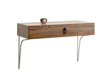 Стол туалетный (консоль) Bogemia Wood Fa (Слоновая кость) (Lakobel/Черный) БМСТ-1(Wo)