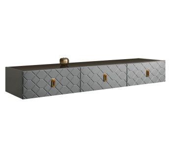 Тумба телевизионная 2.1м Bogemia Fly Farfalle (Серый) (Lakobel/Золото) БМТ-2