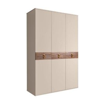 Шкаф 3-х дверный Bogemia Wood Fa (Ваниль/Золото) БМШ2/3(Wo)