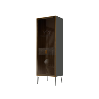 Витрина Bogemia Farfalle (Серый/Золото) БМВ1-1С(Fa)