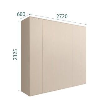 Шкаф 5-ти дверный Bogemia Air (Ваниль) БМШ2/5(0)