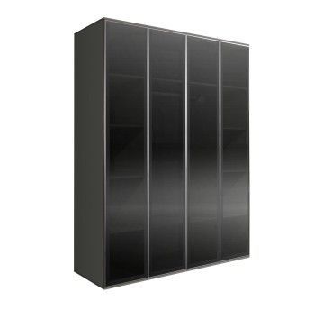 Шкаф 4-х дверный Bogemia Air (Серый/Серебро) БМШ2/4(4)