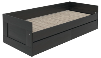 БРИМНЭС / СИРИУС Кровать двуспальная раздвижная ИКЕА / IKEA шириной 80(160) см, Венге