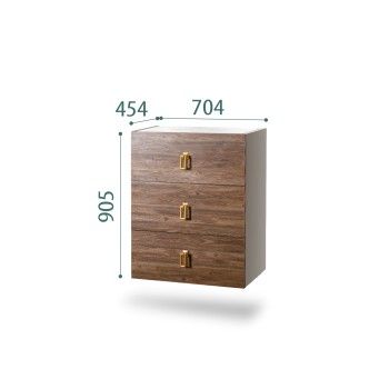 Комод Bogemia Fly Wood Fa (Шелк) (Novabuk/Золото) БМКМ-1