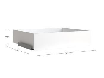 МАКС ящик выдвижной 75х58 серый