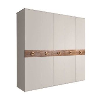 Шкаф 5-ти дв. Bogemia Wood Fi (Шелк/Золото) БМШ2/5(Wo)