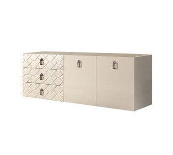 Комод 1.6м Bogemia Fly Farfalle (Слоновая кость) (Novabuk/Хром) БМКМ-4