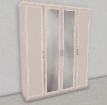 Шкаф Нонна 4-дверный мокко глянец