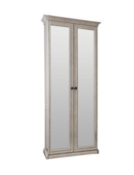 Шкаф Афина 2-дверный с зеркалом крем корень