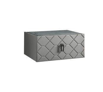 Тумба прикроватная Bogemia Fly Farfalle (Серый) (Novabuk/Хром) БМТП-1