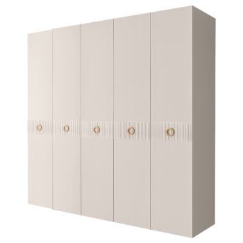 Шкаф 5-ти дв. Bogemia Fillini (Слоновая кость/Золото) БМШ2/5(Fi)