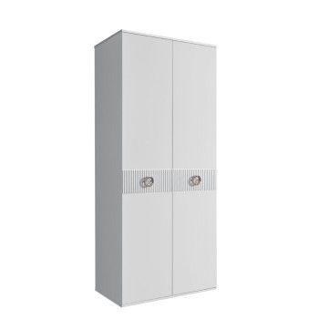 Шкаф 2-х дверный Bogemia Fillini (Белый/Хром) БМШ2/2(Fi)