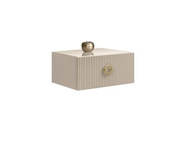 Тумба прикроватная Bogemia Fly Fillini (Ваниль) (Lakobel/Золото) БМТП-1