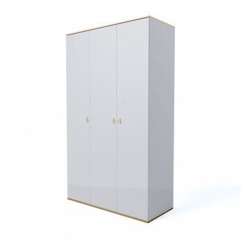 Шкаф 3-х дверный Римини (Белый/Золото) РМШ2/3