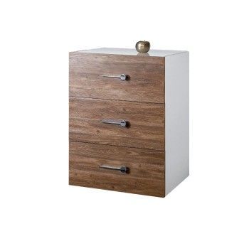 Комод Bogemia Fly Wood Wo (Белый) (Lakobel/Хром) БМКМ-1