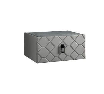 Тумба прикроватная Bogemia Fly Farfalle (Серый) (Novabuk/Черный) БМТП-1