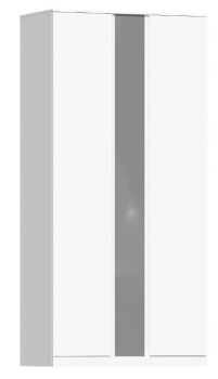 МАЛЬМ / VARMA Стор 105 шкаф распашной с зеркалом 222х105х57, белый