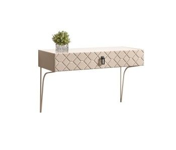 Стол туалетный (консоль) Bogemia Farfalle (Ваниль) (Lakobel/Хром) БМСТ-1(Fa)