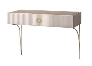 Стол туалетный (консоль) Bogemia Fillini (Слоновая кость) (Novabuk/Золото) БМСТ-1(FI)