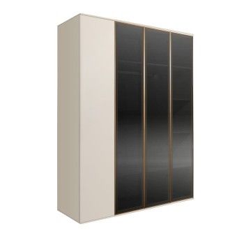 Шкаф 4-х дв. Bogemia Air (Слоновая кость/Золото) БМШ2/4(3)