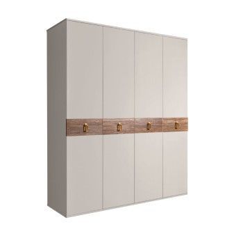 Шкаф 4-х дв. Bogemia Wood Fa (Шелк/Золото) БМШ2/4(Wo)