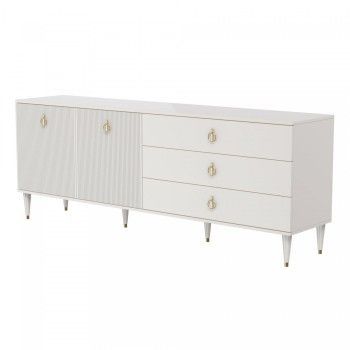 Комод для гостиной 2.1м Римини СОЛО (Бежевый/Золото) РМКМ-5(s)